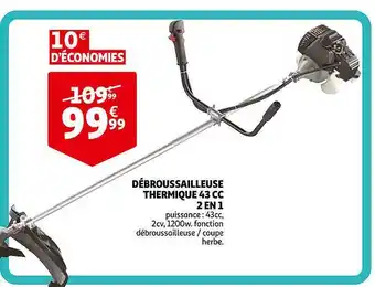 Débroussailleuse Thermique 43 Cc 2 En 1