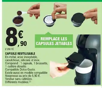 E.Leclerc Capsule Reutilisable offre