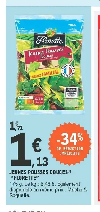 E.Leclerc Jeunes Pousses Douces "Florette" offre