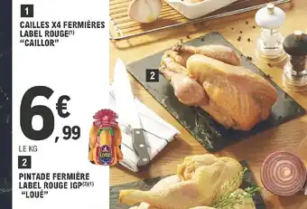E.Leclerc Pintade Fermiére Label Rouge IGP "Loué" offre