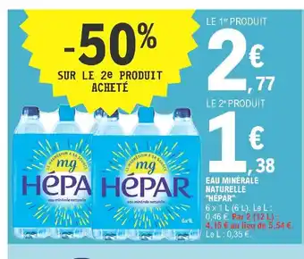 Eau Minérale Naturelle "Hepar"