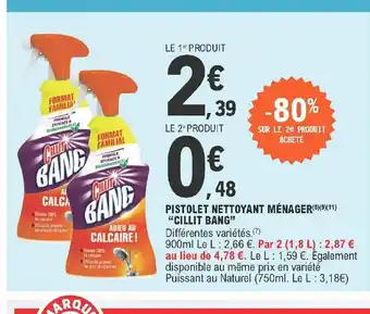 E.Leclerc Pistolet Nettoyant Ménager "Cillit Bang" offre