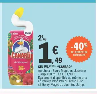 E.Leclerc Gel Wc "Canard" offre