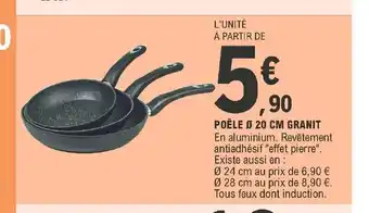 E.Leclerc Poele 20 Cm Granit offre
