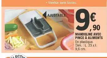 E.Leclerc Mandoline Avec Pince A Aliments offre
