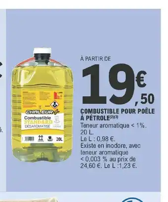 E.Leclerc Combustible Pour Poéle a Petrole offre