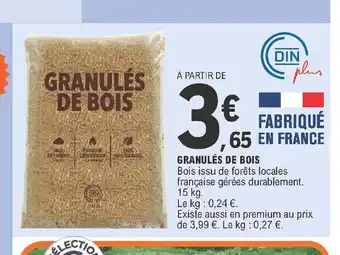 E.Leclerc Granulés De Bois offre