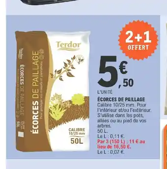 E.Leclerc écorces De Paillage offre