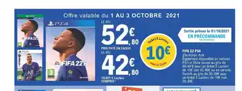 E.Leclerc Fifa 22 Ps4 offre