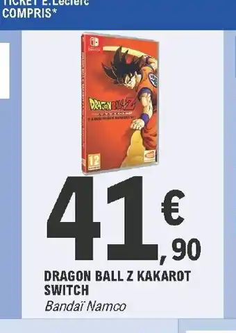 E.Leclerc Dragon Ball Z Kakarot Switch offre