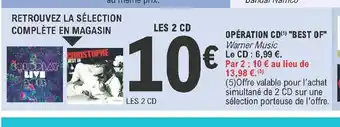 E.Leclerc Opération Cd *Best Of* offre