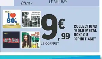 E.Leclerc Collections "Gold Metal Box" Ou "Spirit 4 Cd" offre