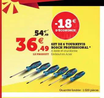 Set De 6 Tournevis Bosch Professional *