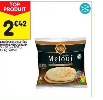 Leader Price 5 Crêpes Feuilletées Nature Meloui Bladi offre