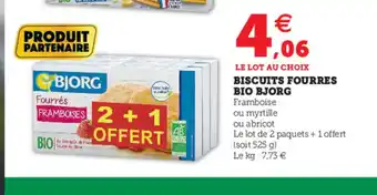 Hyper U Biscuits Fourres Bio Bjorg offre