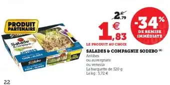 Hyper U Salades & Compagnie Sodebo offre