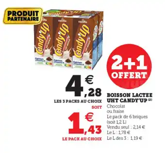 Hyper U Boisson Lactee Uht Candy'up offre
