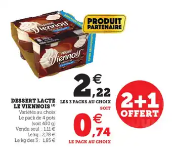Hyper U Dessert Lacte Le Viennois offre