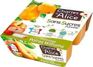 Match Charles & alice dessert fruitier sans sucres ajoutés offre