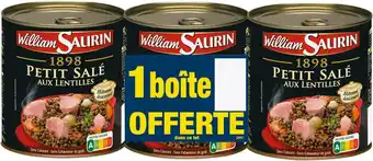 Match William saurin petit salé aux lentilles offre