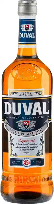 Match Duval pastis offre