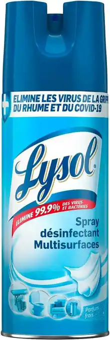 Match Lysol spray désinfectant multisurfaces offre