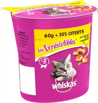 Match Whiskas les irrésistibles offre