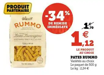 U Express Rummo pates offre