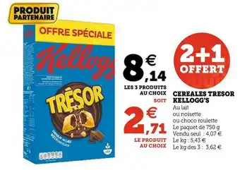 U Express Kellogg’s cereales tresor offre