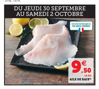 Hyper U Aile De Raie offre