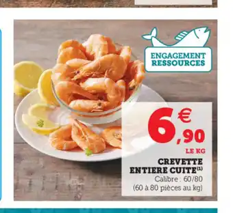 Hyper U Crevette Entiere Cuite offre