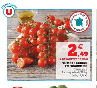 Hyper U Tomate Cerise En Grappe u offre