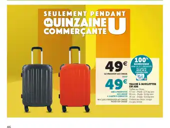 Hyper U Valise a Roulettes En Abs offre