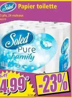 Norma Paper Toilette Soled offre