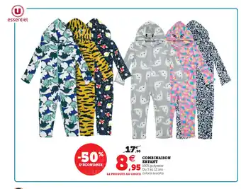 Hyper U Combimaison Enfant offre