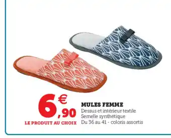 Hyper U Mules Femme offre