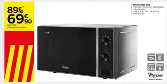 Carrefour Market Micro Ondes Solo offre