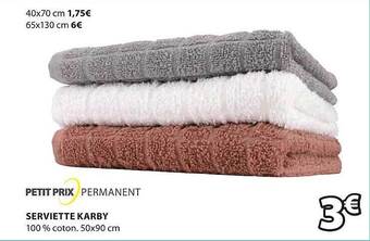 JYSK Serviette Karby offre