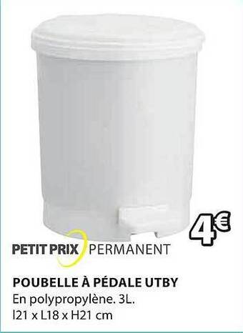 JYSK Poubelle à Pédale Utby offre