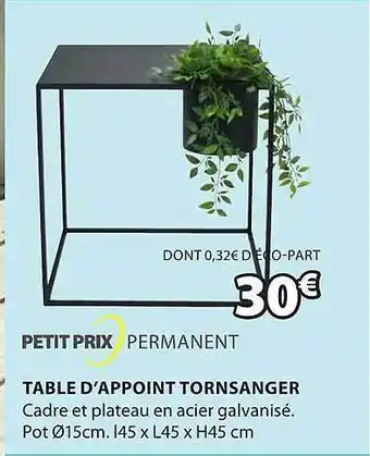 JYSK Table D'appoint Ortnsanger offre