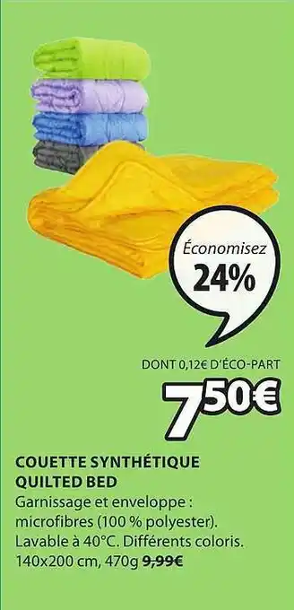 JYSK Couettes Synthétique Quilted Bed offre