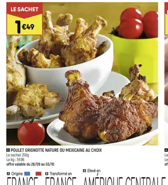 Leader Price Poulet Grignotte Nature Ou Mexicaine Au Choix offre