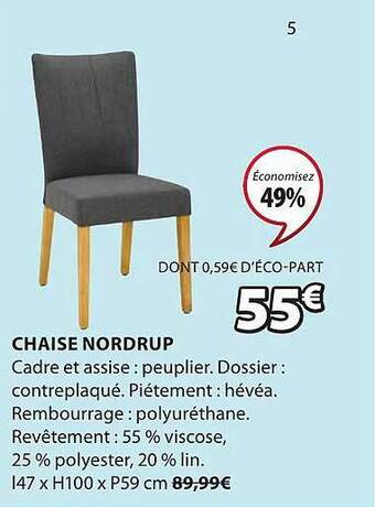 JYSK Chaise Nordrup offre