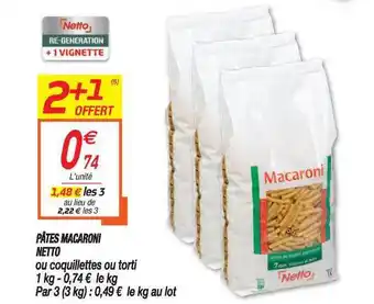 Netto Pâtes Macaroni Netto offre