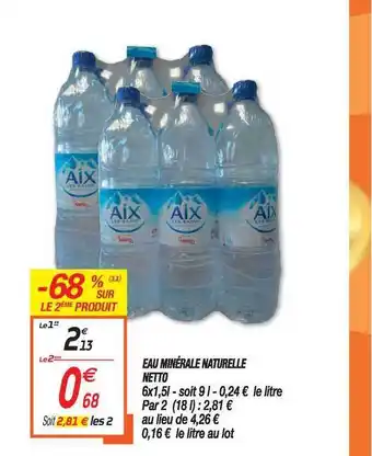 Netto Eau Minérale Naturelle Netto offre