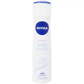 Action Nivea Déodorant Nivea Pure Invisible offre