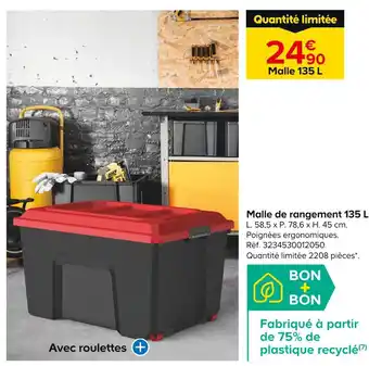 Malle de rangement 135 L