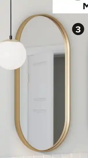 Castorama GoodHome Miroir Oblong 40 x 80 cm Tisa offre