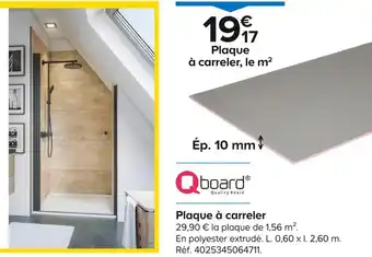 Castorama Qboard Plaque à carreler offre