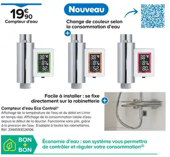 Castorama Compteur d’eau Eco Control offre